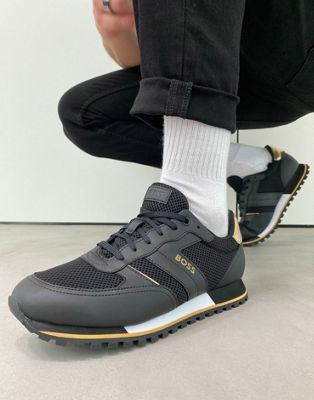 Boss Parkour trainers in black - ASOS Price Checker