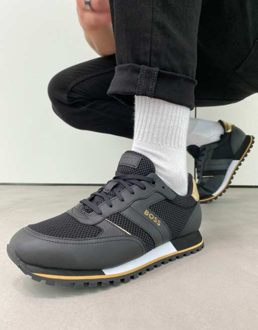 Boss Parkour trainers in black