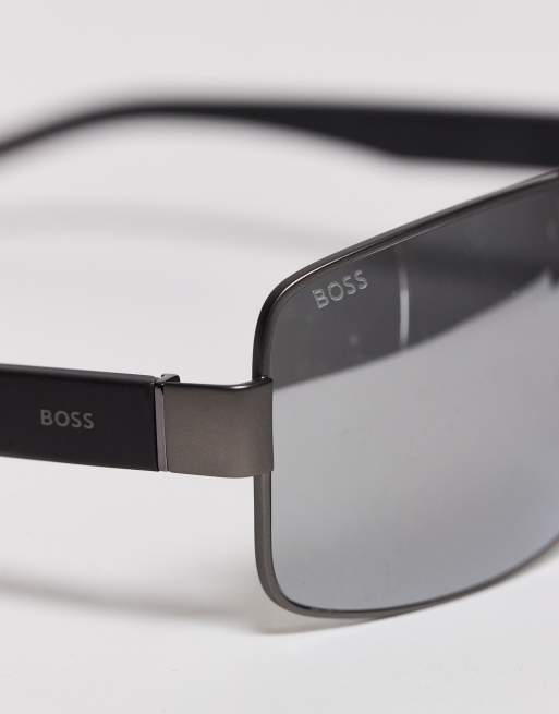  BOSS – Pilotensonnenbrille in mattem, dunklem Silber , 2 von 3