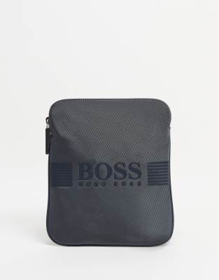 BOSS Orange BOSS Pixel crossbody bag with large logo in grey
