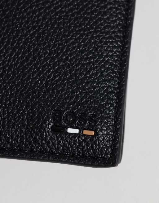 Boss – Ray – Zweifach faltbare Brieftasche in Schwarz mit Markenlogo, 2 von 3