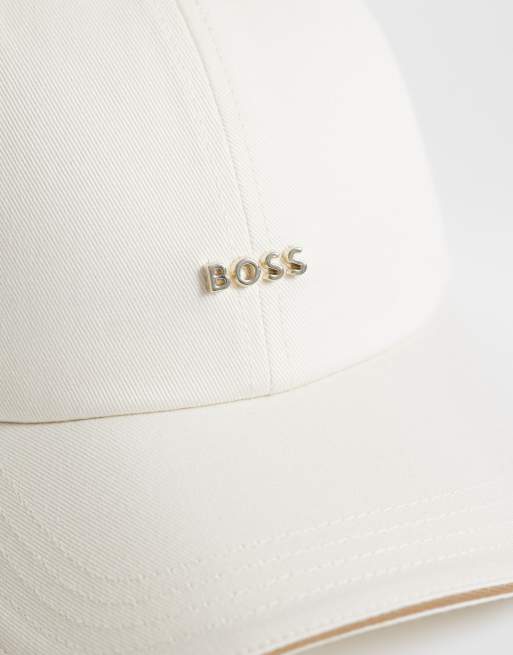 BOSS Red - Casquette à logo doré - Écru, 2 de 3