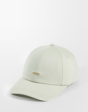 BOSS Red gold logo cap in pale green
