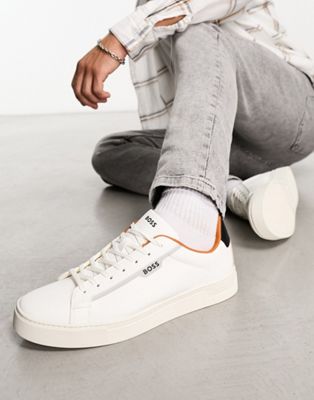 BOSS Rhys trainers in white - ASOS Price Checker