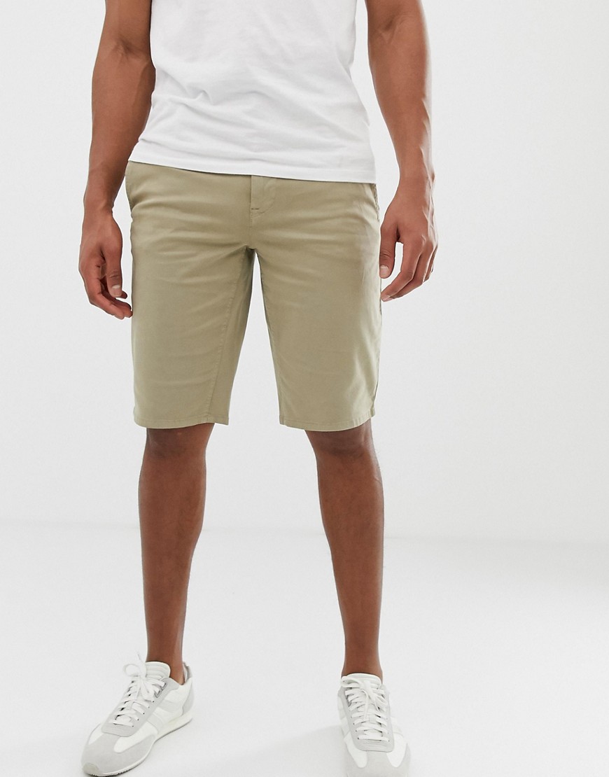 BOSS – Schino – Beige shorts med smal passform