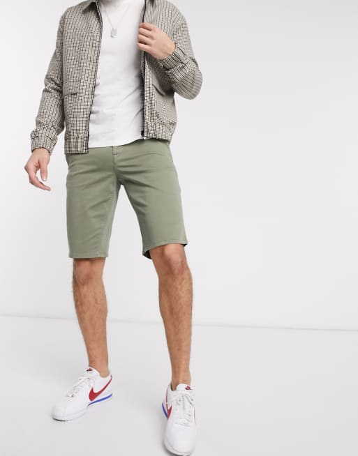 BOSS Schino slim fit shorts in green ASOS