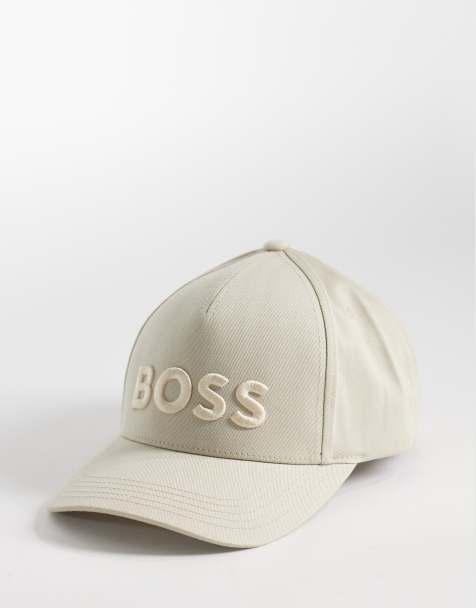 Boss - Seth - Cappello con visiera beige con logo - view 1