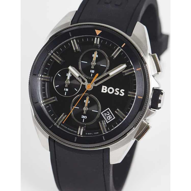 BOSS silicone strap watch in black Cra wallonieShops