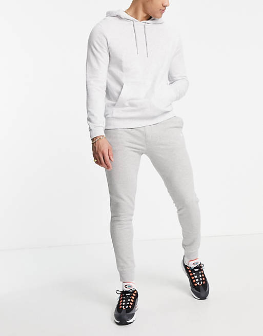 BOSS Skeevo joggers with small side logo in grey