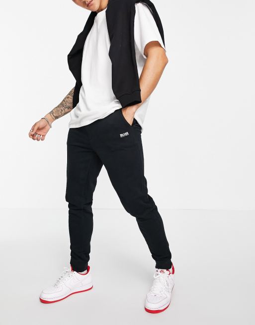 BOSS Skeevo track pants with small side logo in black