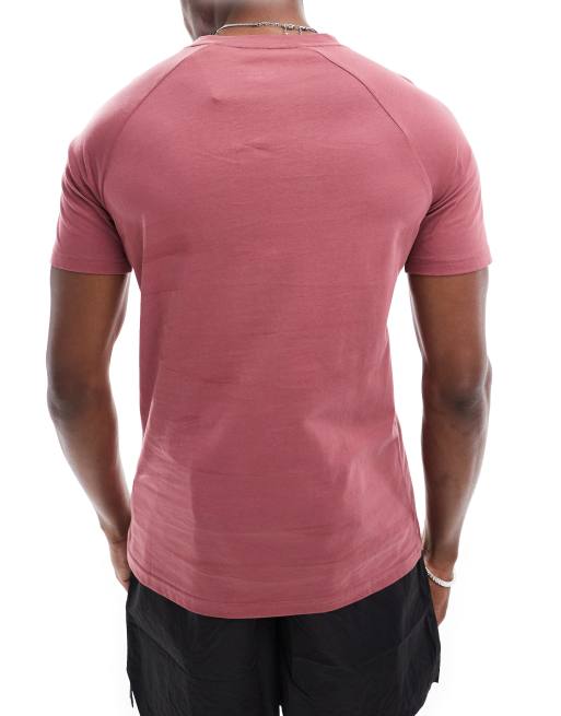 Boss slim fit beach t-shirt in red, 2 of 5