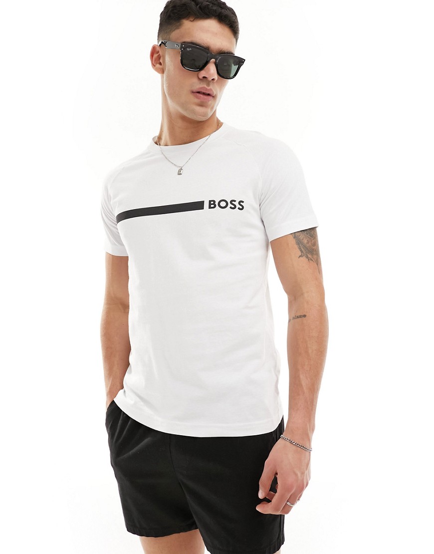 Boss slim fit t-shirt in white