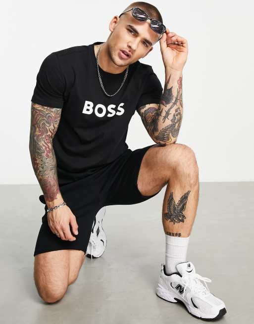 BOSS - Sort strand-T-shirt