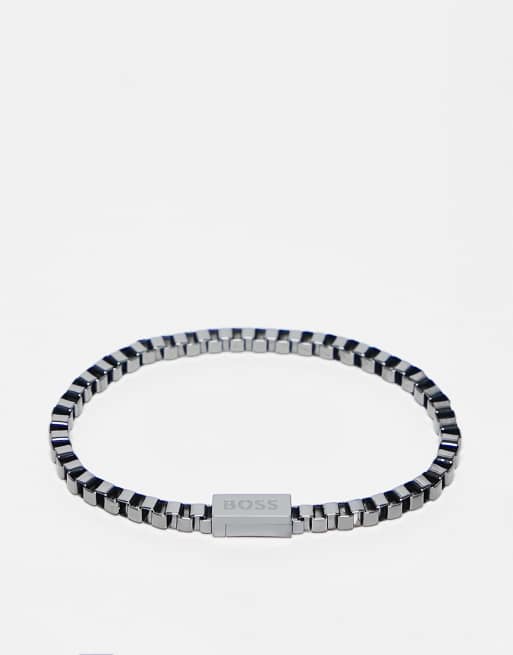 Hugo boss metal link bracelet hot sale