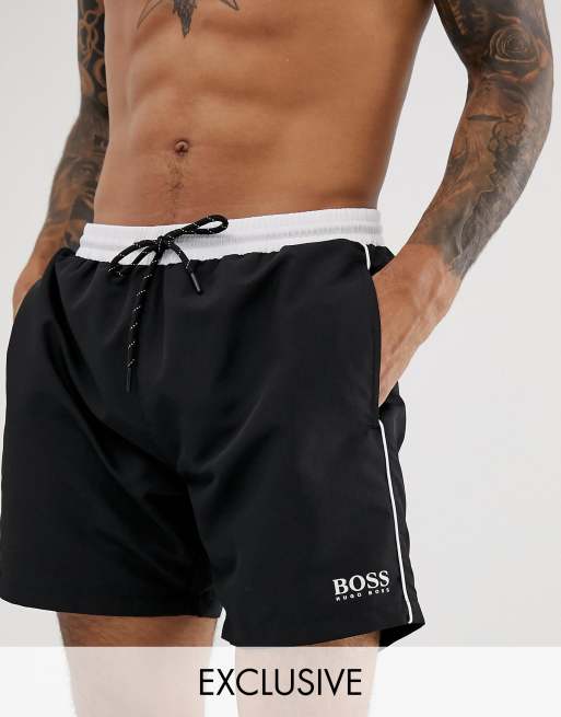 Black boss shop swim shorts