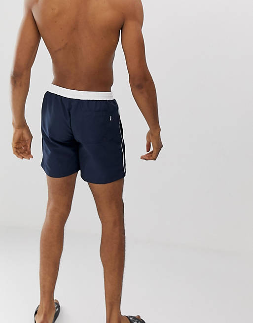  BOSS Star Fish swim shorts in navy Exclusive at  