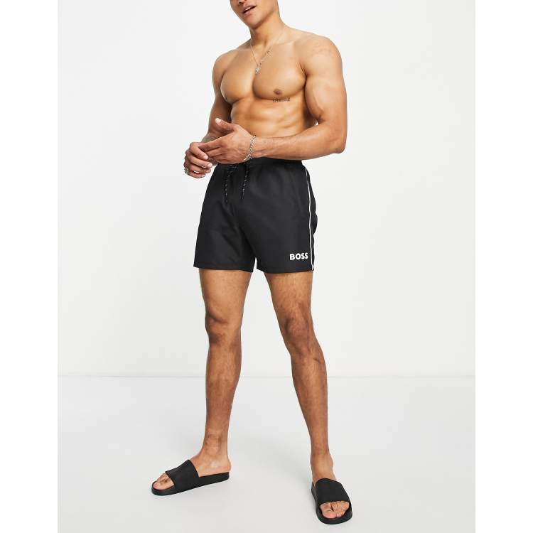 Black and gold hugo best sale boss shorts