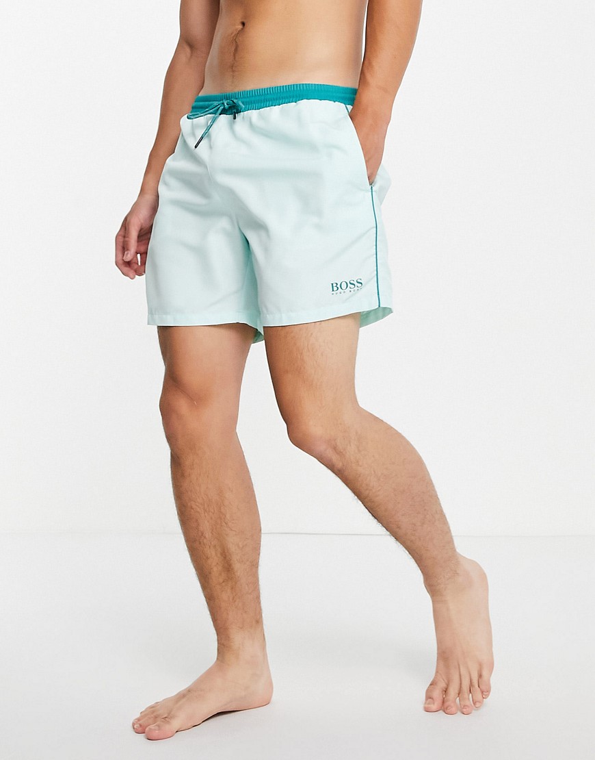 Boss Bodywear Boss Starfish Swim Shorts In Mint Green | ModeSens