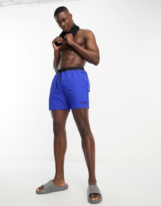BOSS - Starfish - Zwemshort in felblauw, 4 van 4