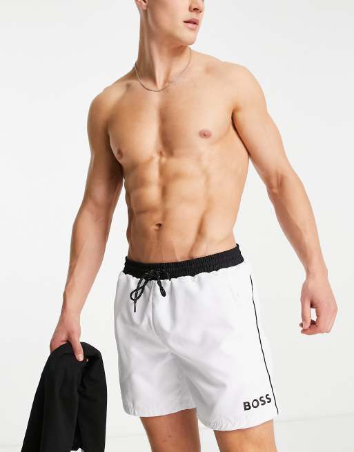 Boss - Starfish - Zwemshort in wit