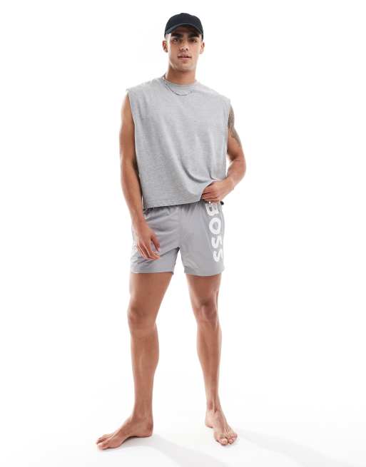 BOSS Swimwear - Octopus - Sølvfarvede badeshorts, 2 af 4