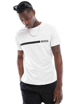 BOSS Bodywear BOSS Swimwear slim t-shirt in white