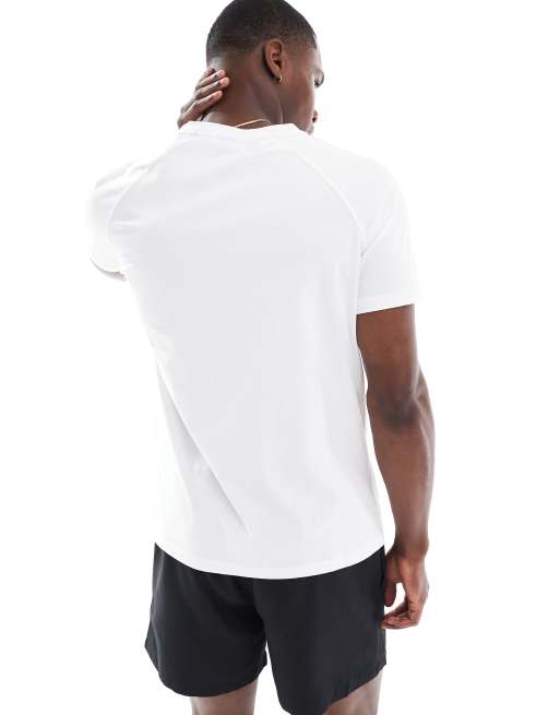 BOSS Swimwear slim t-shirt in white, 3 of 4