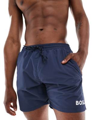 BOSS Bodywear BOSS Swimwear starfish swim shorts in navy