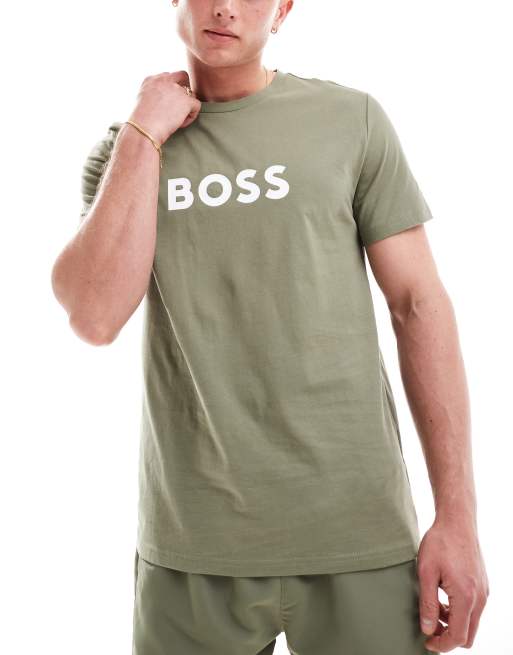 Boss t-shirt in khaki