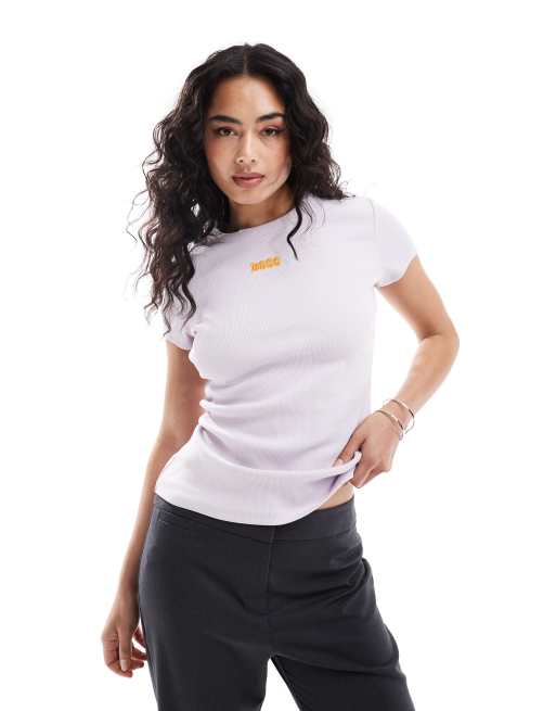 BOSS - T-shirt rosa taglio corto