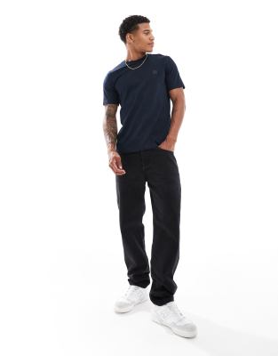 BOSS Tales box logo t-shirt in navy - view 1
