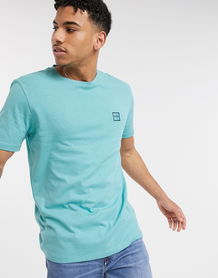 BOSS - Tales - Slim-fit T-shirt in turquoise-Blauw