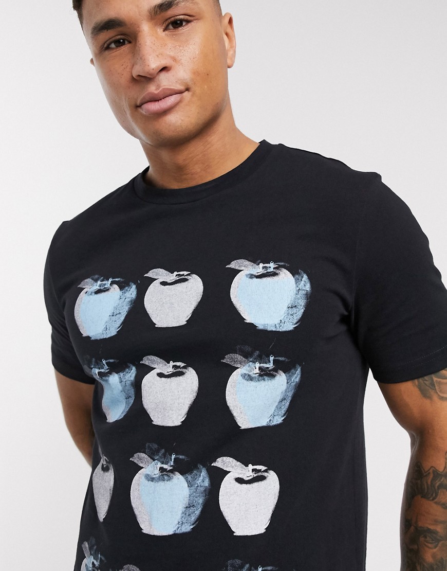 BOSS - TApple - T-shirt stampata-Nero