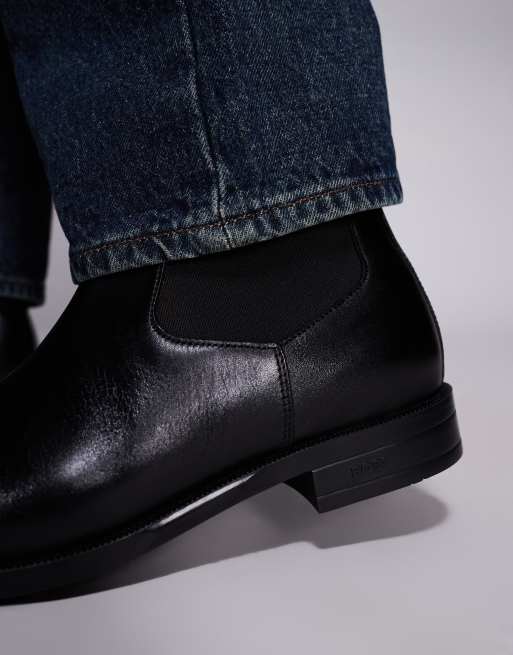 Boss Tayil chelsea boots in black, 3 of 4