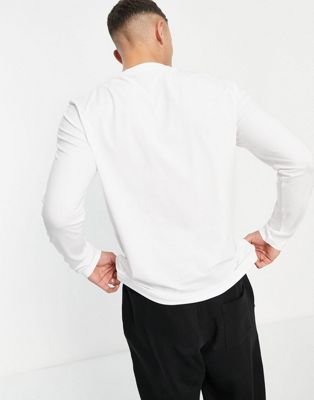 T-shirts et débardeurs BOSS - Tchark - T-shirt à manches longues - Blanc