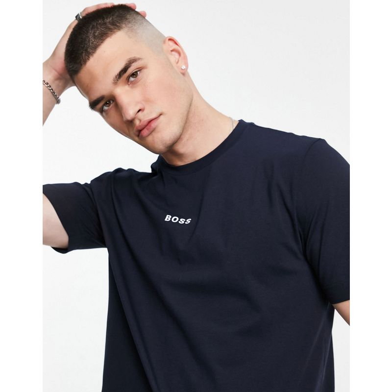  Uomo BOSS - Tchup - T-shirt blu navy