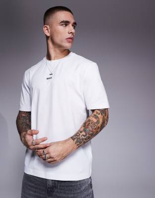 Boss Tchup t-shirt in white  - ASOS Price Checker