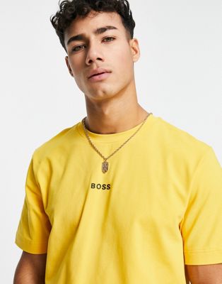 BOSS Tchup t-shirt in yellow
