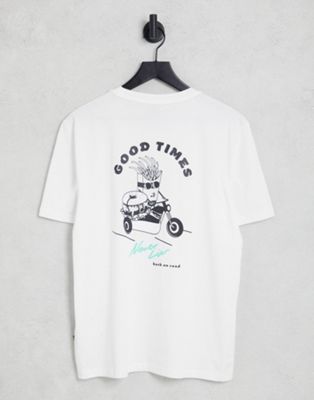 Boss Teecartoon t-shirt with back print in white