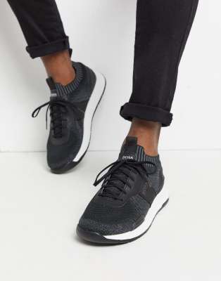 boss titanium runner mesh trainers