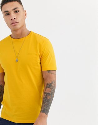 BOSS - Trust - T-shirt met logo in dezelfde tint in geel