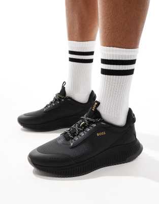 Кроссовки BOSS ttnm evo runner черного цвета 50390₽