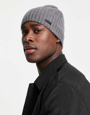 BOSS Orange Boss Ubbio beanie hat in grey