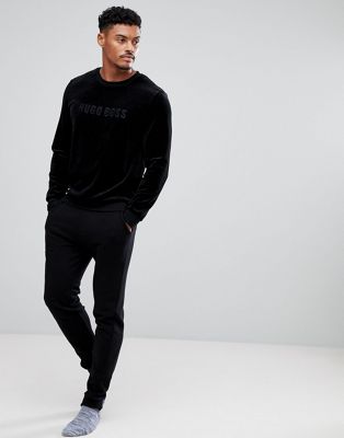 hugo boss velour jumper