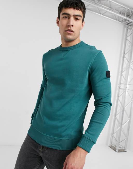 Boss walkup sweatshirt green new arrivals