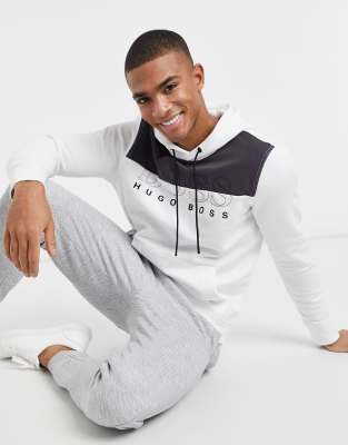 boss panel logo overhead hoodie