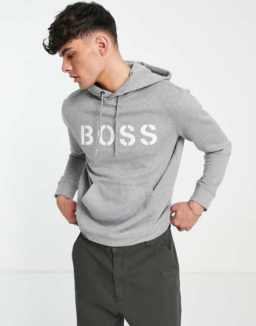 Grey hot sale boss hoodie