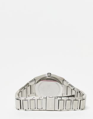Hugo Boss Womens Bracelet Watch With Gold Dial In Silver