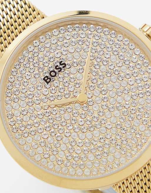 Mesh Armband Uhr Boss Gold Rose Gold Uhr Mesh Armband Gold Uhr