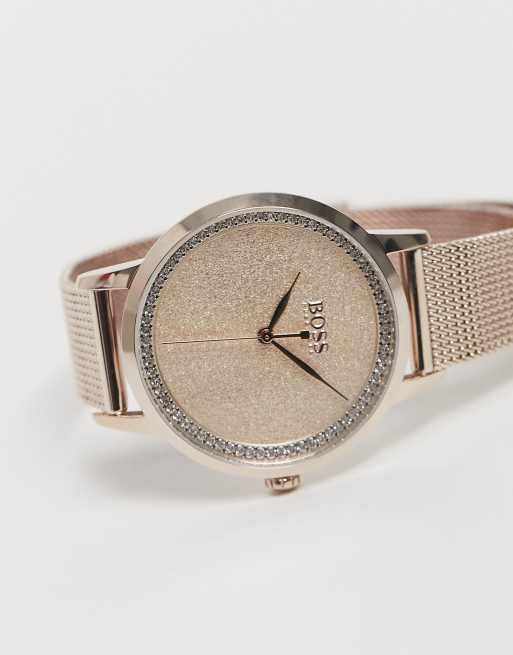 Montre hugo 2025 boss femme rose